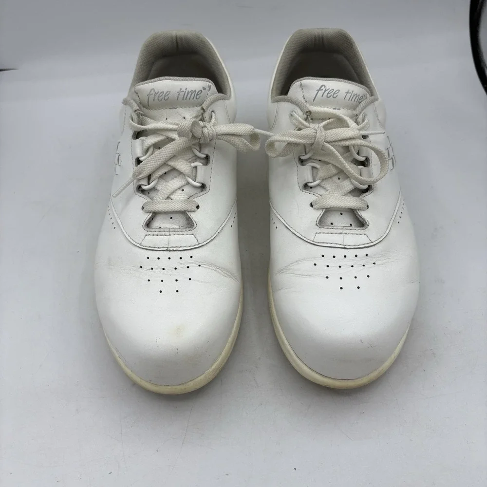 SAS Shoes Womens Size 8.5 WW Free Time‎ Tripad Comfort Sneakers White Leather